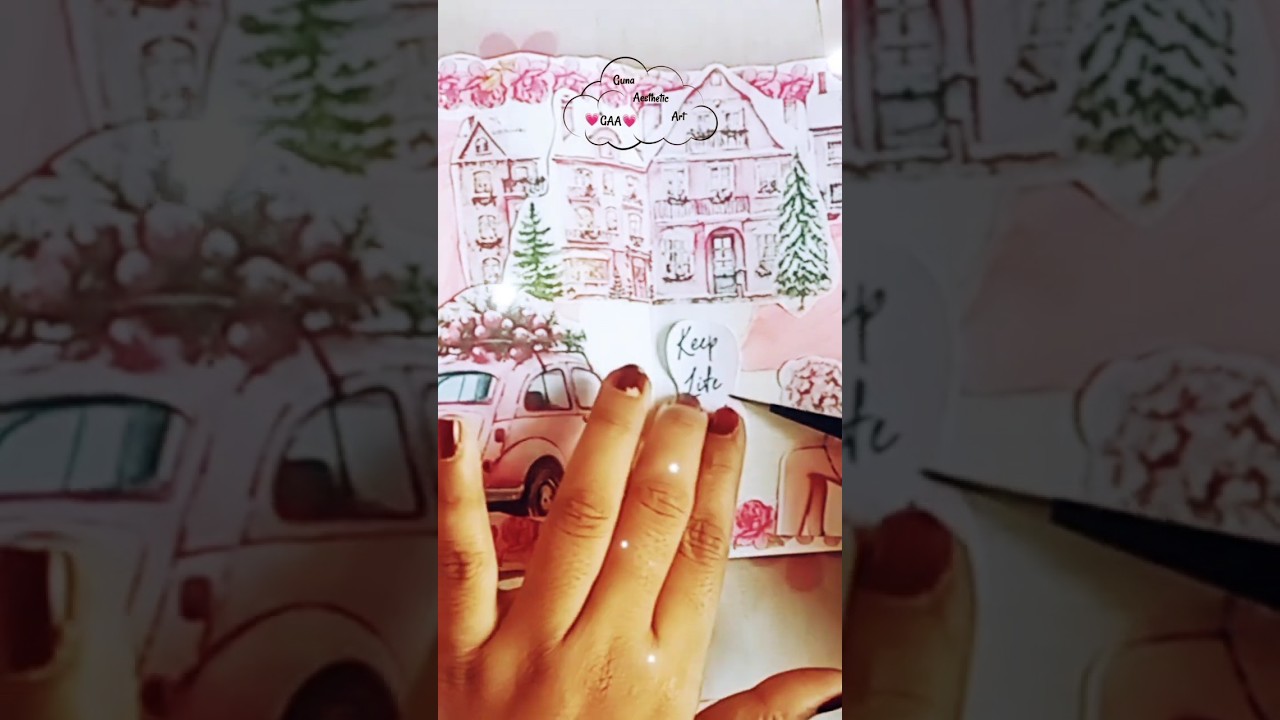 baby pink 🌸  theme  art journal with me 