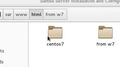 Samba (Centos 7) - install and share folder from centos 7 to windows 7