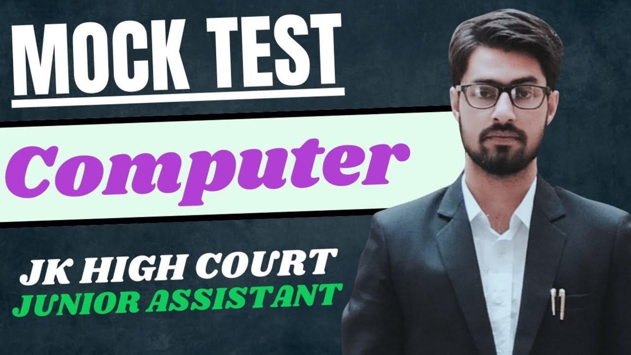 Computer Mock Test for J&K HC Junior Assistant & all other JKSSB Exams by Adv Shoket Mir