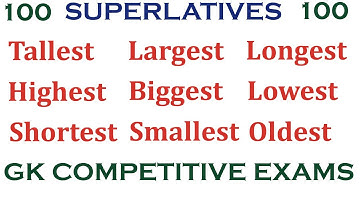 100 hoogste, kleinste, langste, oudste, hoogste en grootste in India GK Quiz Superlatieven in India