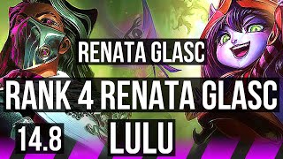 RENATA GLASC & Jinx vs LULU & Twitch (SUP) | Rank 4 Renata Glasc, 3/4/21 | TR Challenger | 14.8