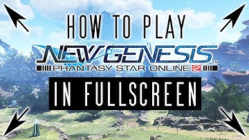 How To Play PSO2 NGS Phantasy Star Online 2 New Genesis Full Screen! (Steam Edition)