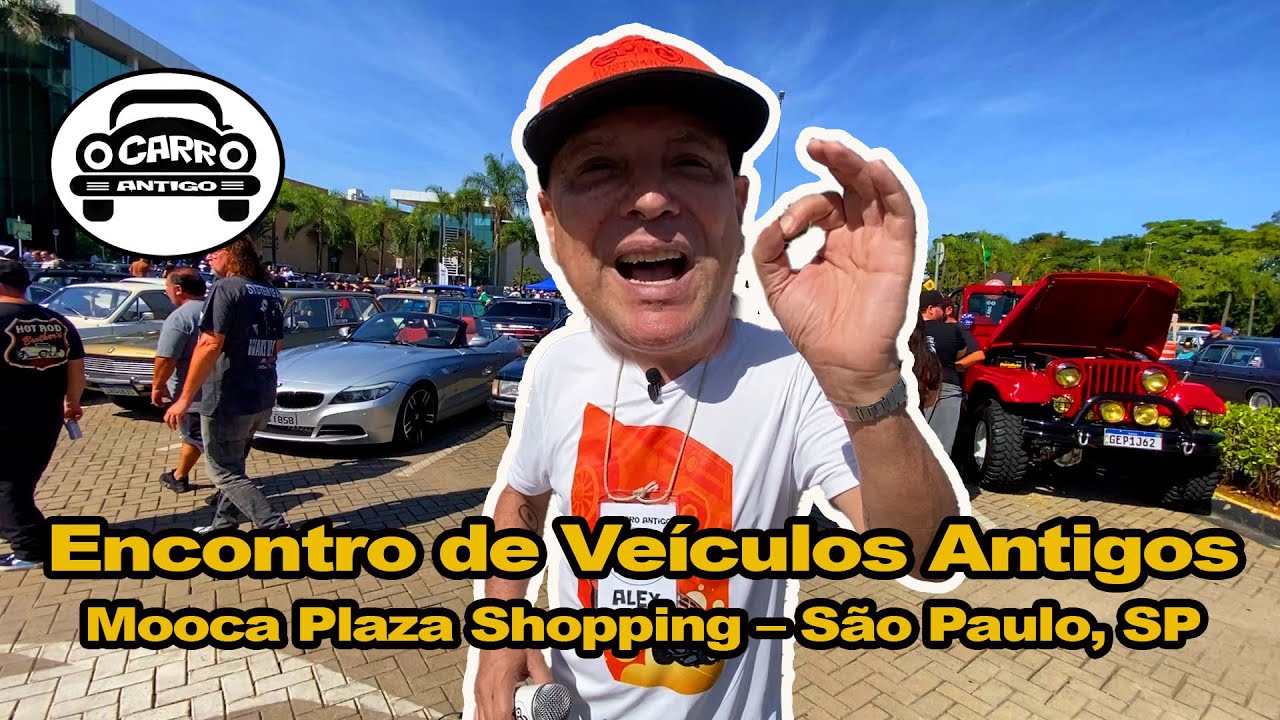 Encontro de Carros Antigos e muitos à venda, no Shopping Plaza Mooca São Paulo/SP dia 18/05/2025