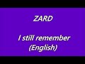 ZARD I still remember (English)