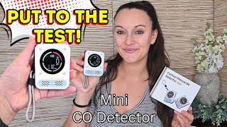 💨 Portable Carbon Monoxide Detector | Safer Travel & Peace of Mind | 3-in-1  Air Quality Monitor