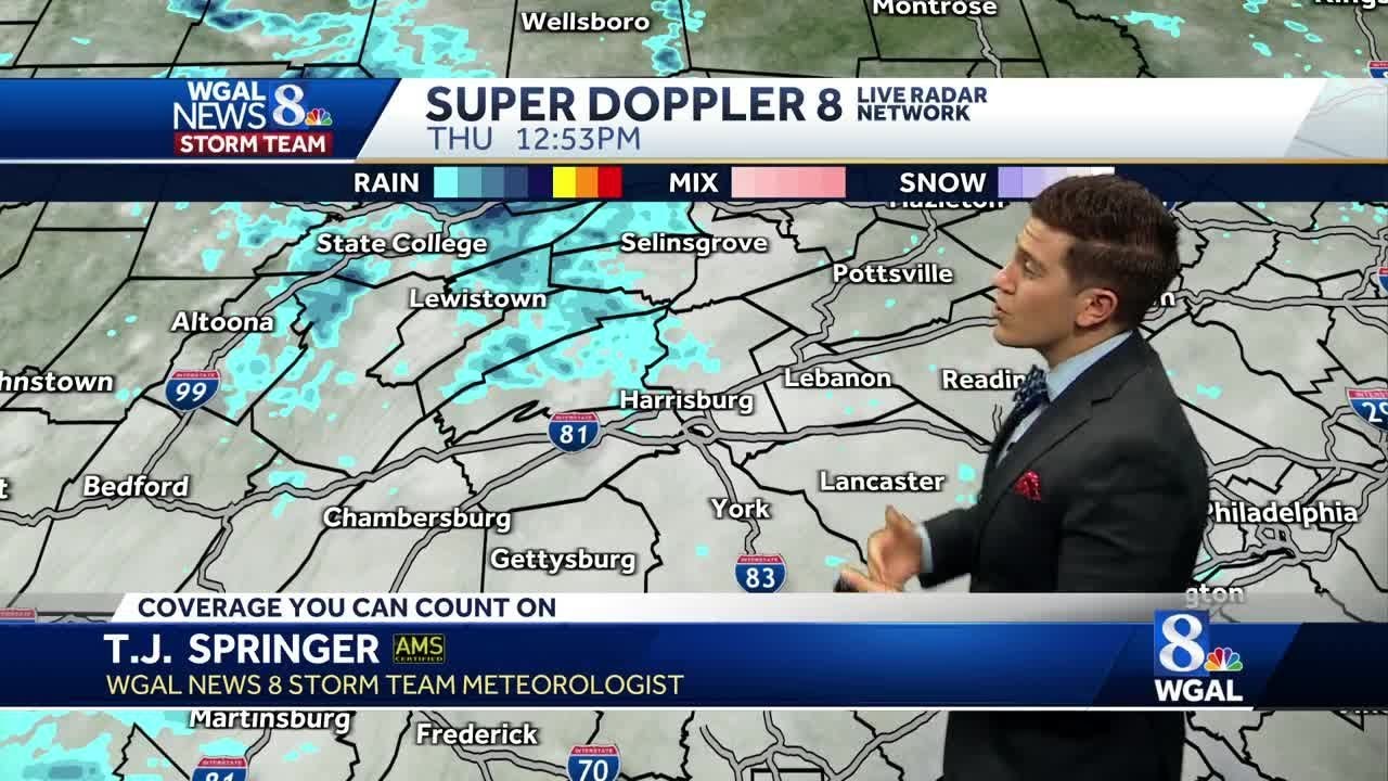 Cooler Thursday; stray showers possible - YouTube
