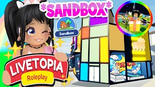 *NEW *SANDBOX* BUILDING* + GIFT in LIVETOPIA Roleplay (roblox)