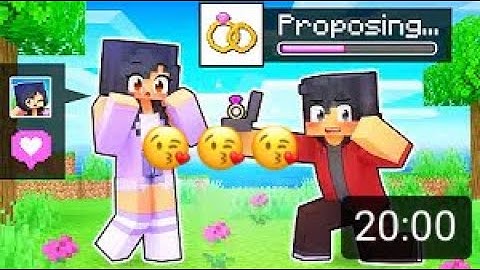 Reacting to Aphmau Using the Proposal Mod in Minecraft