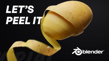 Create Houdini like peeling animation in blender