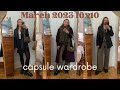 March 2023 10x10 Capsule Wardrobe | What I wear in a week