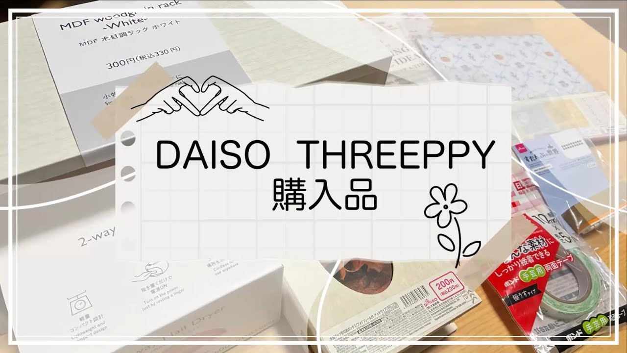 【購入品紹介/shopping haul】ダイソー&スリーピーでお買い物しました