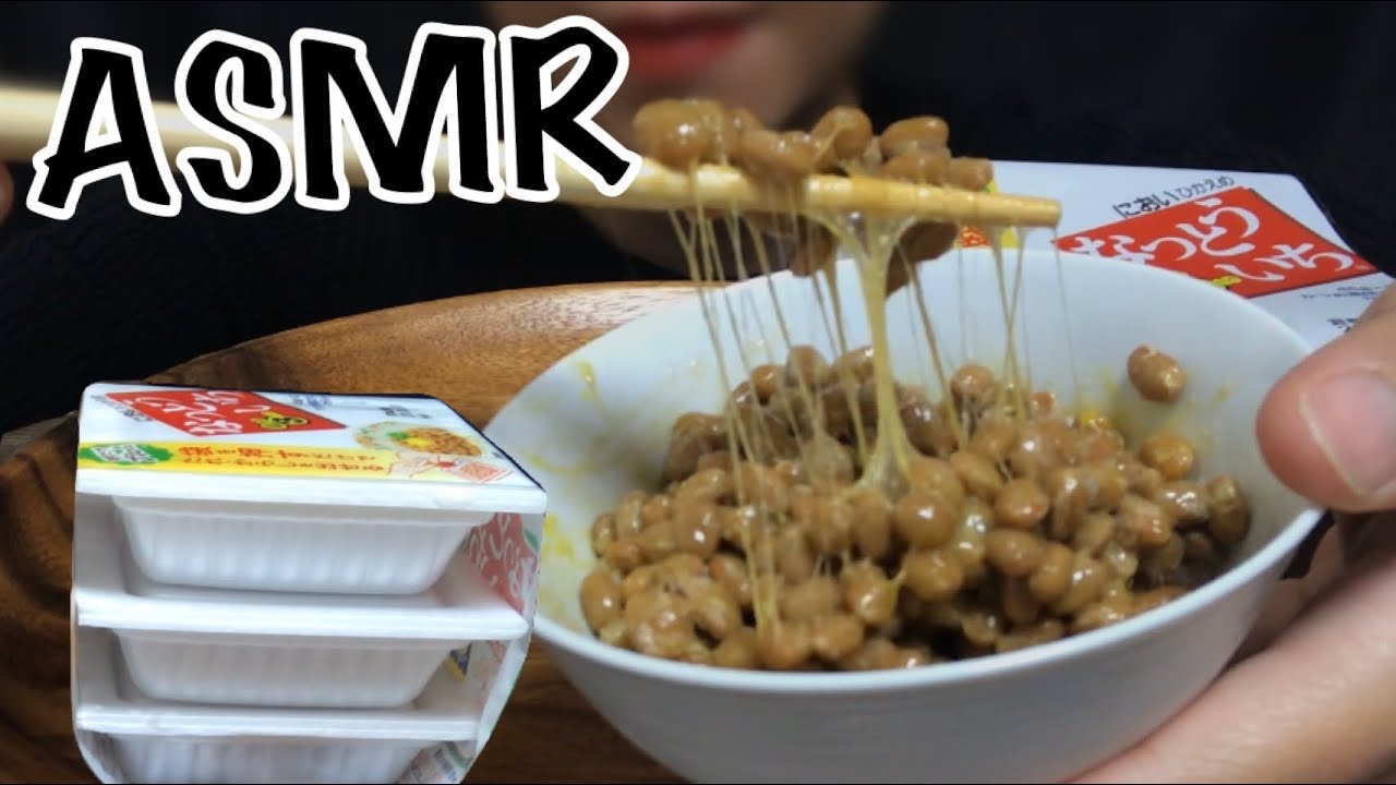ASMR | NATTO** FERMENTED SOYBEAN**JAPANESE FOOD 【SLIMY STRINGY】