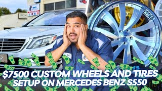 Player Profile Mercedes Benz S 550 Upgrade | High-End 22" Rucci Custom Wheels Installation | Customer Got Money $$$
