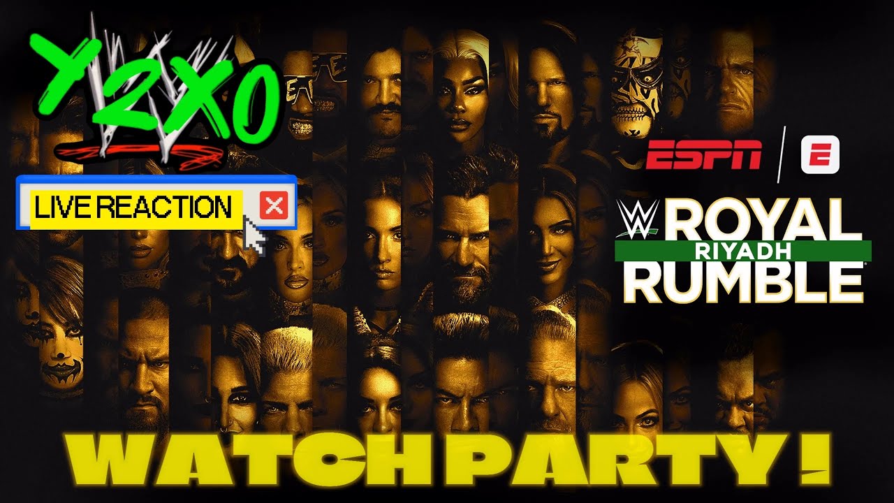 WWE ROYAL RUMBLE LIVE REACTION WATCH PARTY !  📱