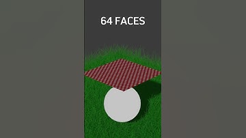 Cloth Simulator from 1 face to 16384 faces #blender #3dart #3danimatio #clothsimulator #shorts