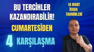14 Mart 2026 Artesi İddaa Tahminleri Bu Terci̇hler Kazandirabi̇li̇r Artesi̇den 4 Karşilaşma