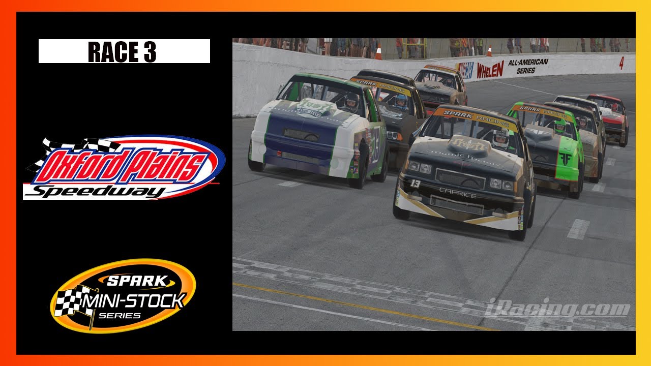 SPARK Racing League's MINI STOCK at Oxford Plains Speedway - YouTube