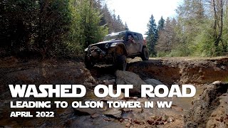 The AWESOME Washed Out Road Leading To Olson Tower in WV
