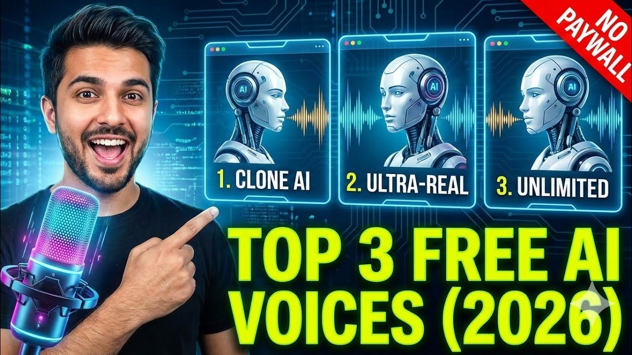 3 Best FREE Text To Speech AI Generators in  2026 | Unlimited Voice