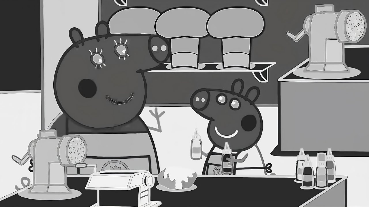 Peppa Pig Silly Spaghetti! | Video Effects (Cinema,Reverse,Fire) And Other Effects