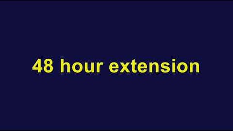48 hour extension for Round 2 of IAS3