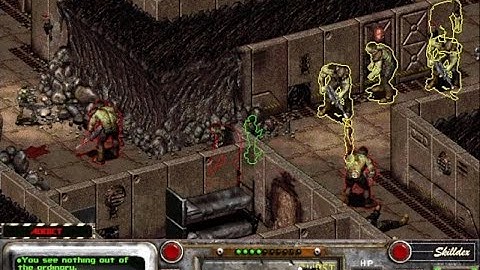 Fallout 2 KMK Gameplay #224 – Fighting Super Mutants inside the Military Base