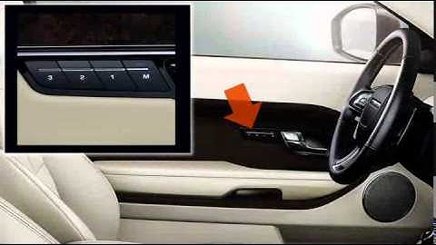Range Rover Evoque Seat Adjustment