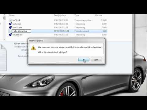 Lua Hello World - Nederlands