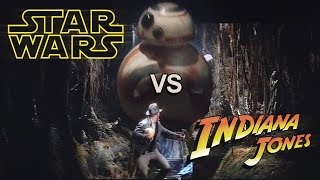 Star Wars vs Indiana Jones droid chase!