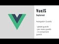 Vue Router Tutorial - Navigation Guards (2018)