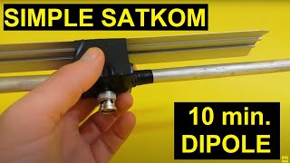 Simple Dipol Satkom Antenna - Диполь Aнтенна для Satcom - Radtel RT-470X