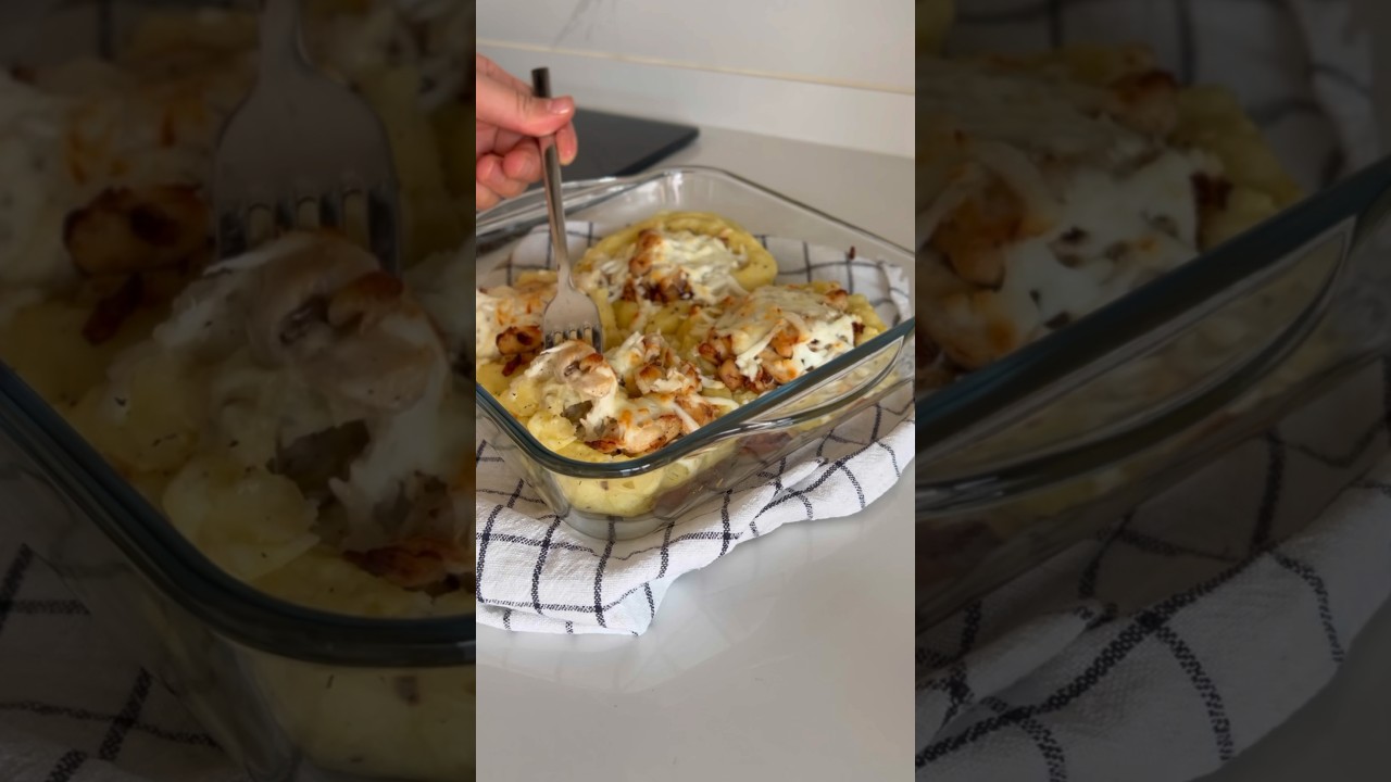 Akşam yemeğine nefis bir öneri, patates çanağında beşamel soslu tavuk ???? Akşam yemeğine nefis bir öneri, patates çanağında beşamel soslu tavuk ????