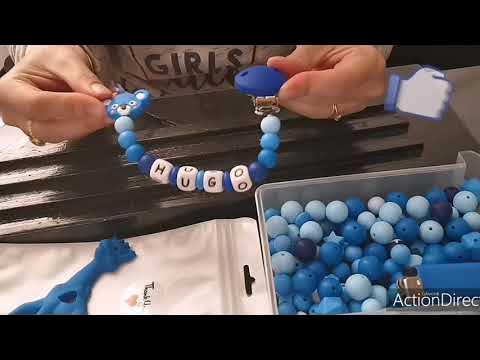 DIY Bébé attache tétine en perles silicone - Perles & Co