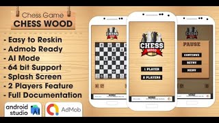 Chess Wood - Chess Game Android Studio Project with AdMob Ads + Ready to Publish screenshot 5