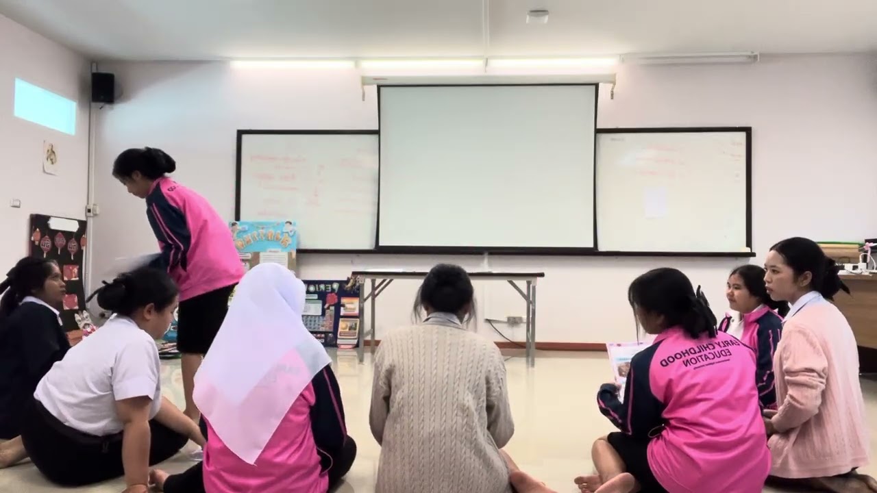 นางสาววราพร ใจหาญ รหัสนักศึกษา67121520120 สอบสอน เรื่องห้องหนูมีหลายห้อง หน่อยเพื่อนในบ้าน