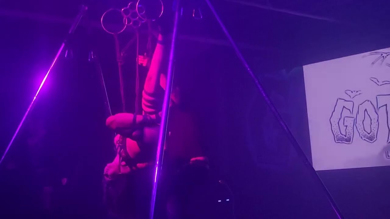 Live Shibari - Club Gothica at Swan Dive Las Vegas 9/20/25 vid2