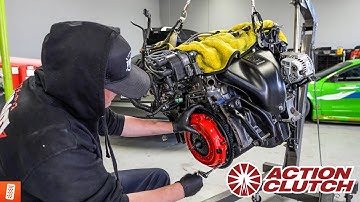 Installing an Action Clutch & Flywheel on the @throtl 1997 Honda Prelude VTEC! (throtl Dream Build 5