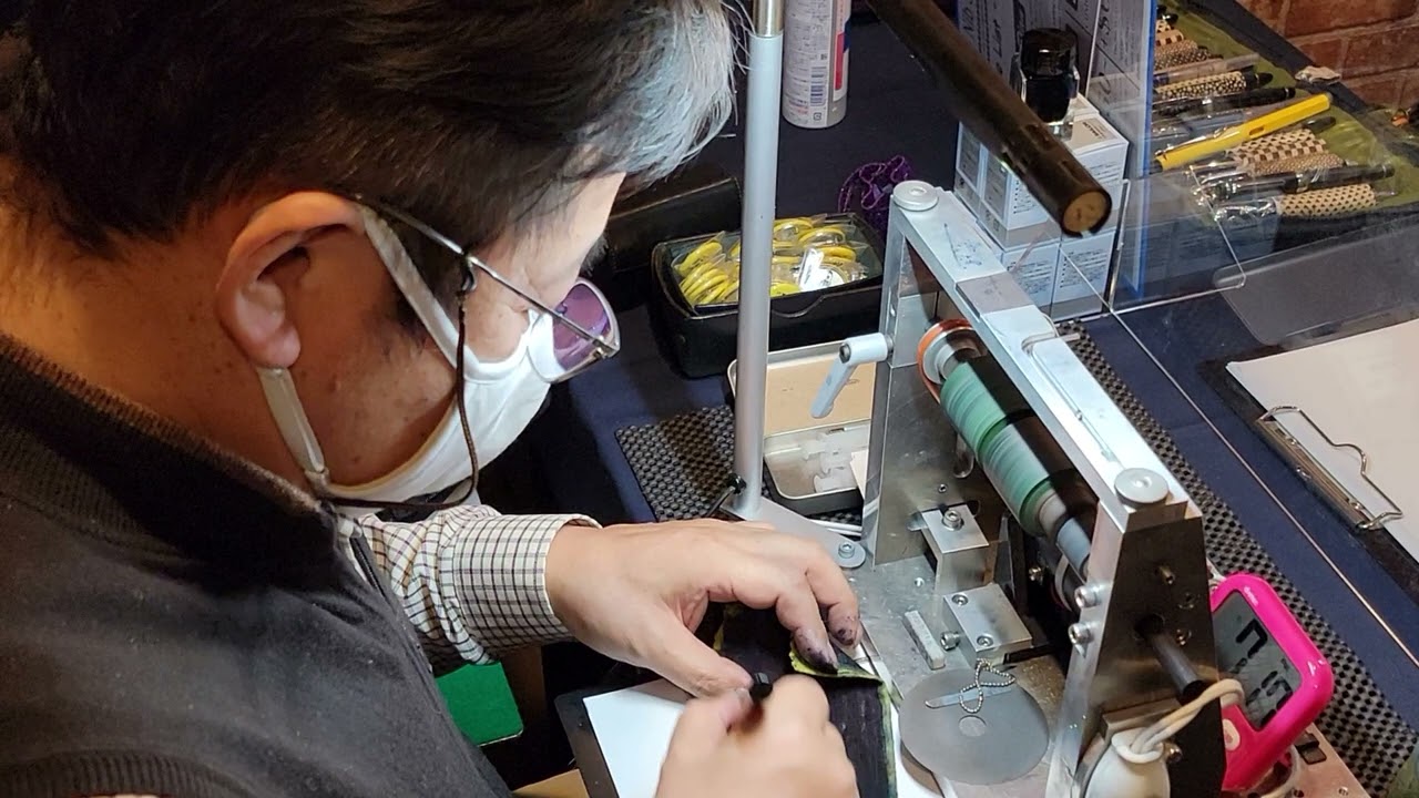 川崎文具店さん　長原幸夫さんの万年筆のペン先調整＆ペン先カスタマイズ会