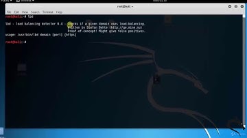 load balancing detectorlbd Information Gathering Tool Kali linux