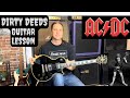 Dirty deeds lesson  how to play dirty deeds by acdc  angus young and malcomb young guitar lesson