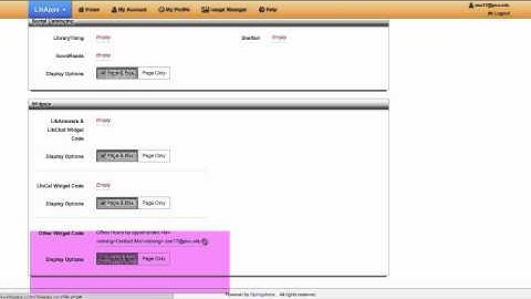 LibGuides: Setting up Your Profile