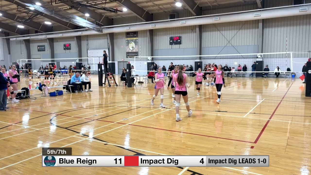 Challenge Cup Niagara Rapids Blue Reign vs Impact Dig 2nd set (5th/7th)