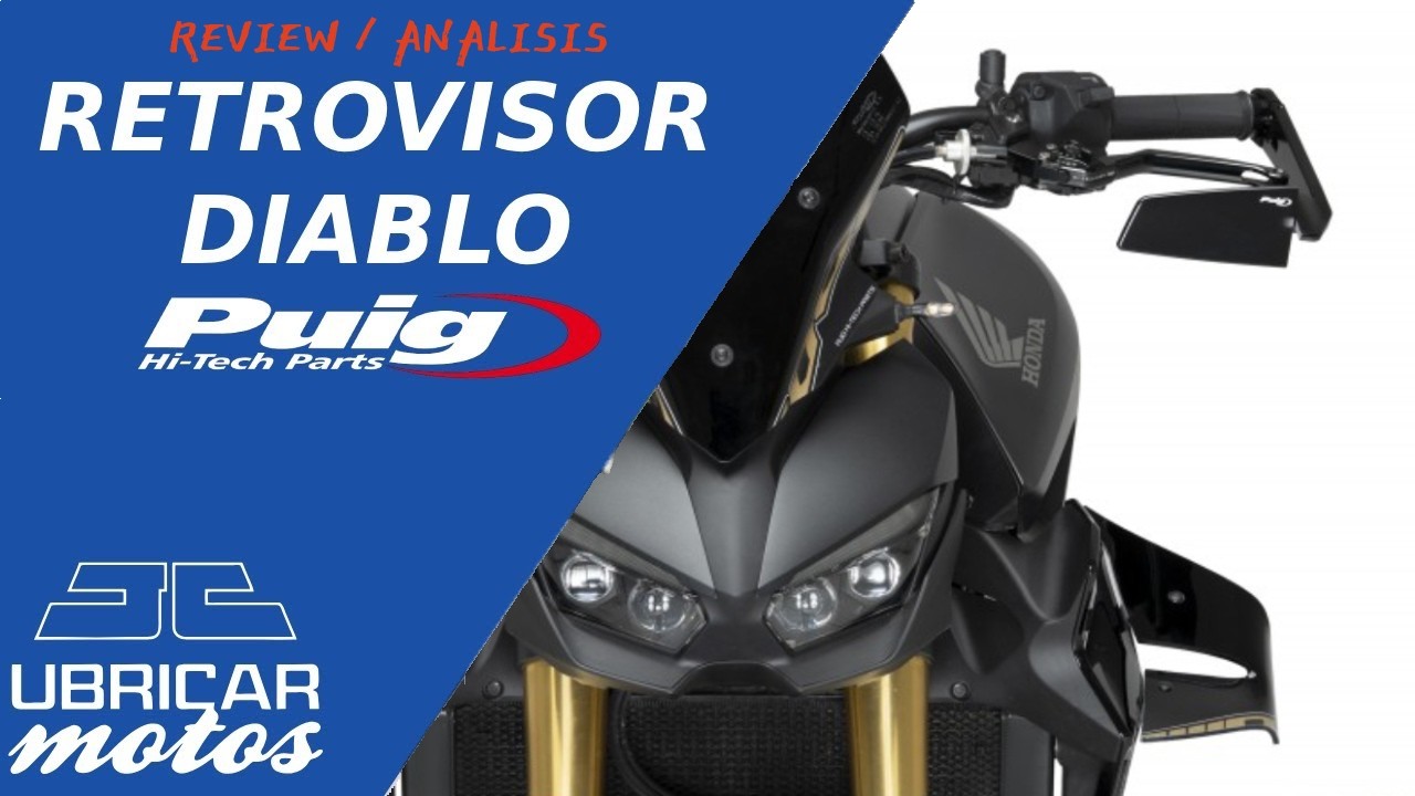 Diablo Rearview Mirror | Puig Hi-Tech Review - YouTube