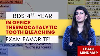 Dentistry 101 | In office thermocatalytic tooth bleaching | Endodontics | Final year BDS screenshot 2