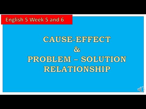 problem solution vs cause effect