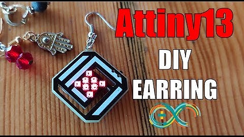 Arduino Attiny13 Electronics Earrings | PCB Art