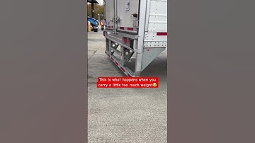 Overweight much?😂😂😂 #trucking #semitruck #cdl #truck #trailer #truckstop