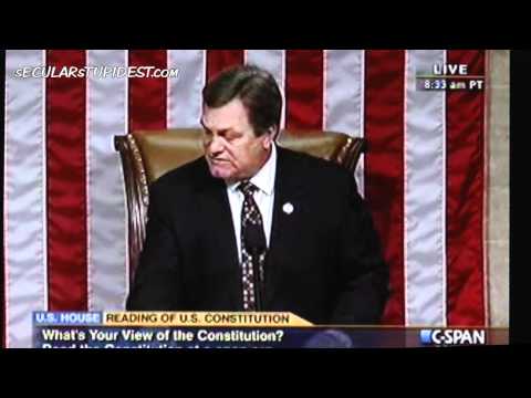 Upset Birther Interrupts Constitution Reading in the House of Representatives