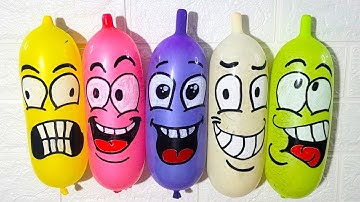 Making Slime with Funny Balloons - Satisfying Slime video #2 🎈