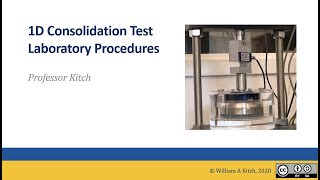 1D Consolidation Test: Lab Procedures